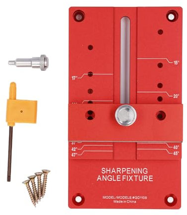 Garosa Sharpening Angle Fixture for Woodworking Chisels & Planes Adjustable Sharpening Guide System with Aluminium Alloy Holder Precision Honing Tool Kit for DIY and Professional Use