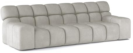 DomoHome - Campile Big Sofa mit Schlaffunktion 288 cm Breit Schlafsofa, modern Couch, Wohnzimmer Möbel, Elektrisch ausfahrbarer Sitz (Eden 1)