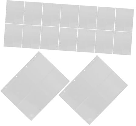 MUSISALY 30 Stück Kartenbuch Kartenbinderhüllen Kartenhalter Für Karten Loseblatt Kartenhüllen Karten Album Nachfüllseiten Transparente Binderseiten Sammelkartenbinderseiten