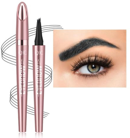 Anifer (04 Black) eyebrow pencil,eyebrow pencil hair drawing,waterproof Eyebrow Pen with Micro-Fork-Tip