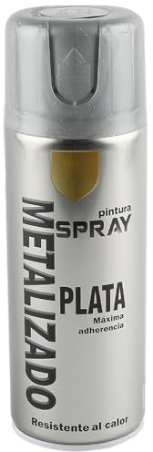various-Pintura Spray Metalizado Plata Brillo Multicolor Profesional 400ml Adecuado Metal Madera y Plástico Pack de 1 unidad