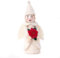 GLACIART ONE Weihnachtsbaumspitze aus Filzwolle, Schutzengel, 17,8 cm, Filz, vielseitige, handgefertigte Dekorationen, weiße Ornamente, Heimdekoration