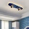 QYSMGS LED Deckenleuchten Modernes Kinderzimmer Deckenleuchte Skateboard Lampe Dimmbar Deckenleuchten für Wohnzimmer Junge Mädchen Schlafzimmer Dekorieren Lampe Kinderzimmer Deckenlampe (A)