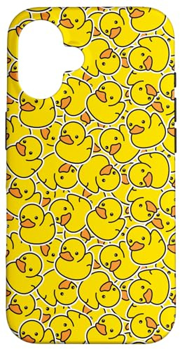 Cute Yellow Rubber Duckie Duck Lover Pattern Case Case for iPhone 16