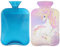 Jolie bouillotte licorne avec housse, 2 l pour soulager la douleur, le cou et les épaules, chauffe-mains et pieds