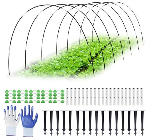 Bcuuozeeing Tunnel per piante, 30 fogli per aiuole rialzate, tunnel per aiuole rialzate, tunnel per piante rialzate, pneumatici per serra per aiuole rialzate, pneumatici fai da te