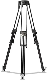 Libec QL40B Profi-Stativ – Aluminium, Mid-Level-Spreader, 2-stufig, 75 mm Halbschale, Tragkraft bis 45 kg – für Broadcast & Cine-Kameras