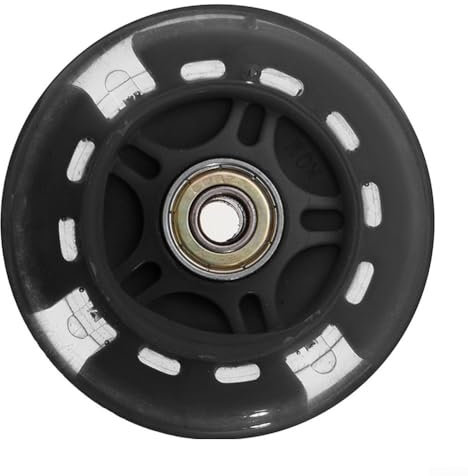 Dynamisches Doppelpack mit blinkenden LED-Rädern für eine reibungslose Fahrt zu jeder Zeit (schwarz)