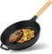 BRIZOLL Cast Iron Pan Diameter 28 cm - Frying Pan, Steak Pan, Serving Pan, Iron Pan, Cast Iron Pan Handle Unscrewable - All Types of Cookers: Induction, Gas, Electric, Oven, Grill, Camping
