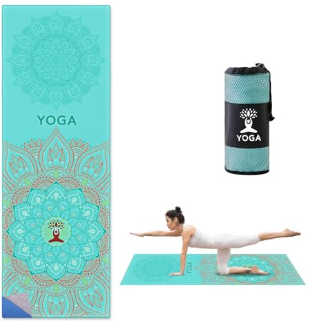 SUNOYA Asciugamano da yoga antiscivolo, antiscivolo, per yoga, 185 x 63 cm, per pilates, Hot Gym