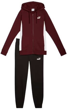 PUMA Tuta da Donna con Cappuccio e Zip Bordeaux Taglia M Codice 690738-96
