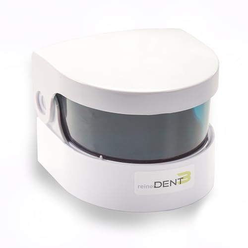 reinerDENT3 Zahnschienenreinigungsgerät – Vibrationsreiniger für herausnehmbare Zahnschienen, Knirscherschienen, Schnarcheschienen & Aligner – batteriebetrieben, kompakt & dentalprofesionell