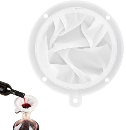 300 Mesh Fine Mesh Funnel Filter Strainer - 13 cm Kitchen Sieve for Filtering Frying Oil, Juice, Wine & Jam Making | Reusable Food Grade Filter