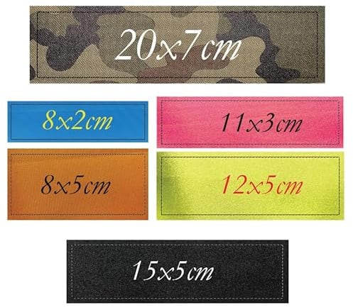Personalisierbarer Patch mit Klettverschluss – Text, Logo oder Zeichnung (8 x 2 cm)