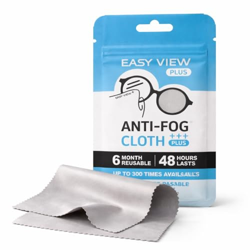 Anti-Beschlag Brillenputztuch – bis zu 300 Anwendungen – 48h Anti-Fog Wirkung – wiederverwendbar, streifenfrei – für Brille, Sonnenbrille & Sportbrille