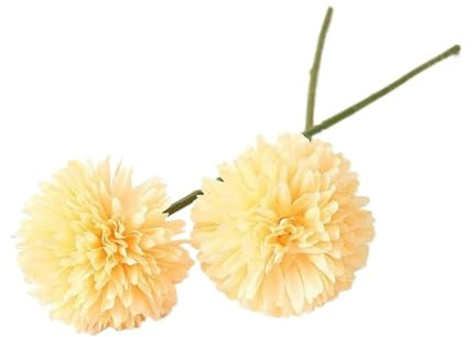Hortensien 5 Stück künstliche Pusteblumen, gefälschte Hortensien, Brautstrauß for Hochzeiten, Dekoration for Haus und Garten, Party, Hochzeit, Winter, Weihnachten(Yellow G929B)