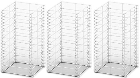 Anself*e 3X Steingabione Steinkorb Metallkorb aus Verzinktem Stahl 25 x 25 x 50 cm