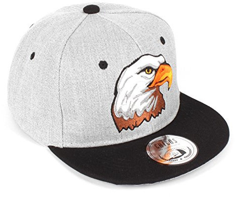 JOHNNY CHICOS NY New York süße Unisex Schwester Bruder Kindercap Hai Tiger Adler Prince Kinder Cap Snapback 48-58cm Kopfumfang (One Size, Adler)