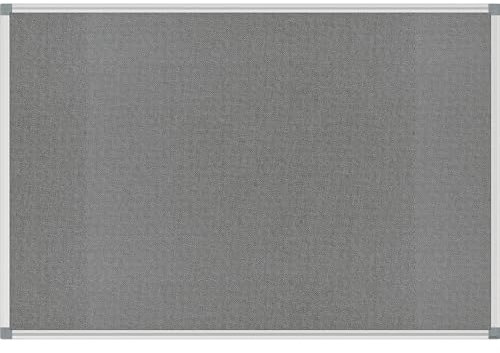 Pinnboard MAULstandard, 120 x 90 cm, hochwertiger Filz, Aluminium-Rahmen, grau