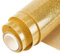 Topmail Plotterfolie Vinyl Textil 160x25cm Glitzer Transferpapier Bügelfolie Transferfolie Plotter Aufbügeln Vinylfolie Verwendet in DIY-T-Shirt-Kleidung und Anderen Stoffen Plotter Folien Gold