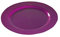 ADISERVE 12 Assiettes rondes 24 cm pourpre pailletée réutilisables