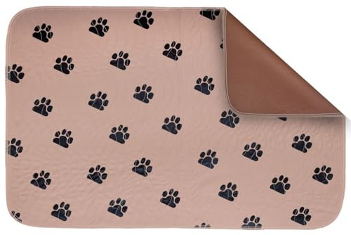 Fiducia Welpenunterlagen (Braun/Pfote) 5-lagig ca. 75x90 cm