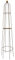 RUDDINGS WOOD Extra Large 210cm high Natural Rust Ball Obelisk - Garden Flower Support - Climbing Plant Steel Frame