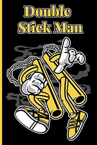 Double Stick Man Notebook Journal: Cartoon Vector Bundle .120 Pages , 6 x 9 , Soft Cover , Matte Finish.