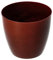 KADAX Flowerpot, fioriera, secchio di fiori rotondi in plastica, pentola per cactus, felci, stufato lucido per balcone, appartamento e terrazza (⌀ 18 cm, rosso)