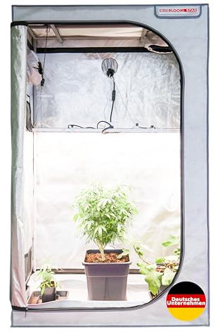 Bloomstar by Crescience Growzelt Box RM 110x60x180 cm – Kompaktes Indoor-Zelt mit 1680D Gewebe, reflektierendem Mylar, stabilem Metallrahmen, ideal für Homegrow & Hydrokultur