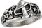 Retro Vintage Finger Ring Pilz Blatt Stern Ring