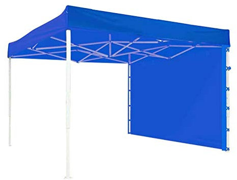 Pavillon Gartenzelt, Sofortige Überdachung Zelt Seitenwand, wasserdichte Faltbare Oxford Stoff, Überdachung Zelt Seitenwand, 3x2m, rot, blau