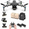 BaiTTang Donnets GPS 8K UHD avec stabilisateur à 3 Axes Gimbal & Moteur sans Balai pour Adultes, 5g WiFi FPV Vidéo Live Video RC Quadcoptère, Gesture Control, Suivez-Moi, Double Batterie