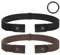 JasGood 2 Stück Herren Elastischer Schnallenloser Unsichtbarer Gürtel 3,5cm Breite, Schwarz/Kaffee, L (100cm-150cm)