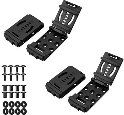 YCYU 2-Pack Tactical Belt Clip Outdoor Camping Knife Blade Lock with Screws, Universal Utility EDC Belt Clip Holsters Mag Pouches Sheath Tools with Hardware (Black)