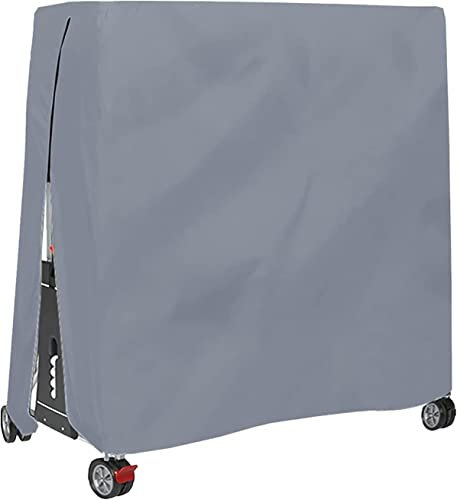 Schutzhülle für Tischtennisplatte, wasserdicht, Winddicht, UV-beständig, robust, Oxford-Gewebe, Tischtennisplatte mit Schiebeverschluss und verstellbarem Band, 165 x 70 x 185 cm