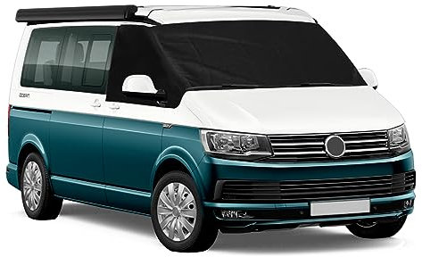 Auto Windschutzscheiben Abdeckung Ersatz für VW T5, 600D Luxus Frontscheiben Sonnenschutz, 100% Verdunkelnd, Blockiert UV Strahlen, Wetterfeste Frontscheibe Wrap Cover