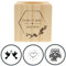 HOFMEISTER® Teelichthalter Gravur Name & Motiv, personalisiertes Hochzeitsgeschenk, Geschenkidee zur Taufe, Tisch-Deko für Hochzeitstisch, Kerzenständer, nachhaltiger Kerzenhalter, 6x6x6 cm
