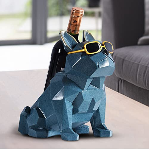 GWWGWW Tabletop Wine Rack Wine Bottle Holder Single Bottle Dog Wine Bottle Holder Freestanding Countertop Wine Rack And Wine Bottle Storage, Wine Gifts Home Bar Decor Crafts