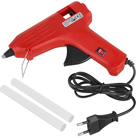 Maclean MCE432 pistola per colla a caldo 40 W + 14 bastoncini di colla a caldo trasparenti per fai da te e riparazioni Hot Glue Gun (pistola per colla a caldo + 14 bastoncini per colla a caldo)
