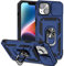 Hitaoyou for iPhone 14 Plus Case with Slide Camera Cover, Kickstand with Built-in 360° Rotate Magnetic Ring Stand, Shockproof Protective Case for iPhone 14 Plus 6.7'' Blue