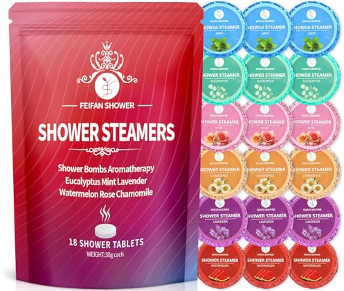 Shower Steamers Aromatherapy for Women & Men - 18 Pack Shower Bombs