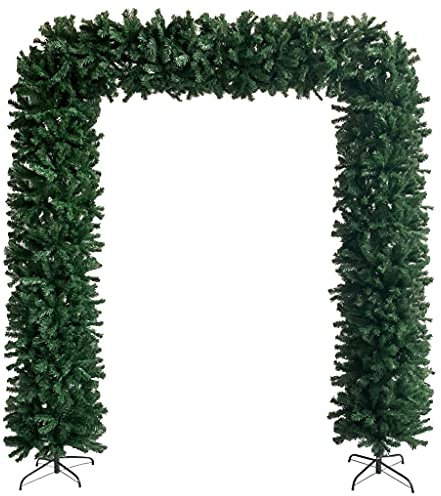 Canditree 240 Cm Christmas Tree Arch Artificial Christmas Tree Xmas Decoration for Indoor Outdoor