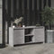 WIFESE Meuble TV Gris Béton 102x37,5x52,5 cm Aggloméré Buffet Durable Meuble Stéréo Armoire TV Salon Table de Télévision Chambre Etagère Rangement DVD Console de Jeu Magazines Livres