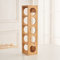 HUOLE Porte-Bouteilles en Bois, Casier à Vin Range Bouteille, Casier à Vin, Support à Bouteilles en Bambou pour 5 Bouteilles, 13.5 * 12 * 53cm-5 grilles