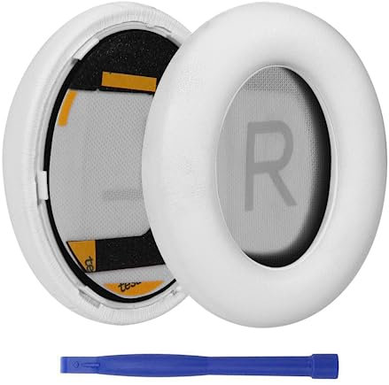 HATOFES Earpads Cushions for Bose 700 Noise Cancelling Headphones (NC700) - Ear Pads Replacement with Soft PU Leather, Luxurious Memory Foam, Added Thickness, Extra Durable Ear Cushions (White Colour)