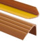 PerfectPVC Profilo per bordi delle scale in PVC, autoadesivo, 65 x 40 mm, 2 m, profilo antiscivolo per scale, colore ambra