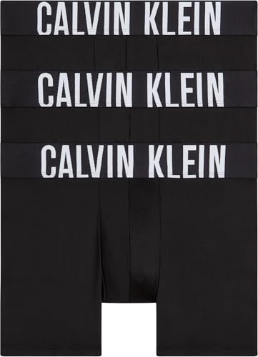 Calvin Klein Herren 3er Pack Boxer Briefs Unterwäsche, Schwarz (Black/Black/Black), XXL