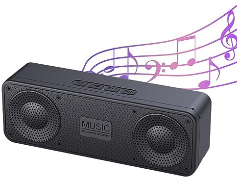 Sysdisen Altoparlante impermeabile portatile | Altoparlante portatile senza fili per computer - Supporto AUX Stereo Booming Bass IPX4 Impermeabile senza fili 5.0 Altoparlante per smartphone, PC, MP3