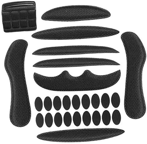 POPETPOP 3sets Cycling Helmet Protective Pads Sponge Cushion Helmet Protector Comfortable Fit